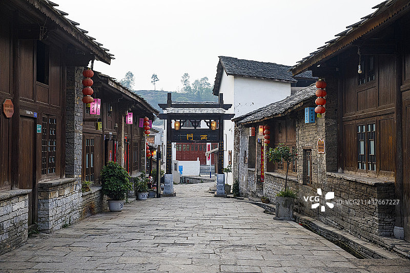 古集镇、古村落、古建筑，中国历史文化名镇，贵州安顺旧州古镇，休闲文化图片素材