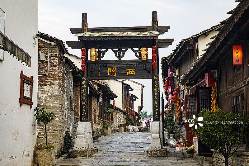 古集镇、古村落、古建筑，中国历史文化名镇，贵州安顺旧州古镇，休闲文化图片素材