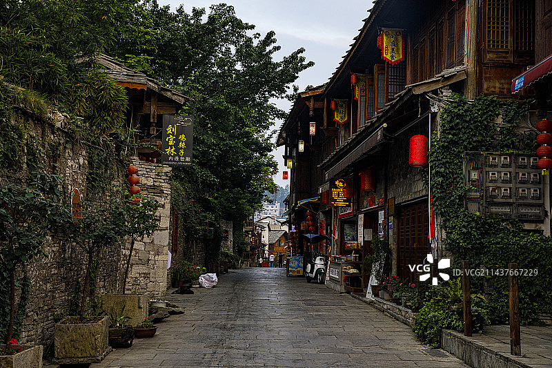 古集镇、古村落、古建筑，中国历史文化名镇，贵州安顺旧州古镇，休闲文化图片素材