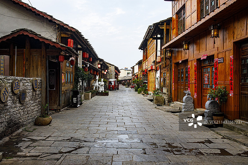 古集镇、古村落、古建筑，中国历史文化名镇，贵州安顺旧州古镇，休闲文化图片素材