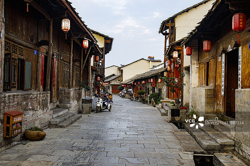 古集镇、古村落、古建筑，中国历史文化名镇，贵州安顺旧州古镇，休闲文化图片素材