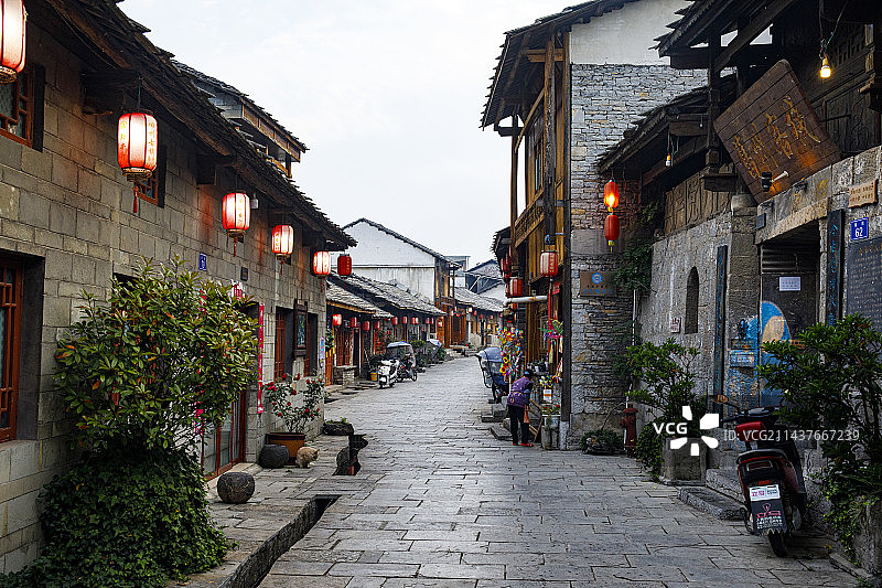 古集镇、古村落、古建筑，中国历史文化名镇，贵州安顺旧州古镇，休闲文化图片素材