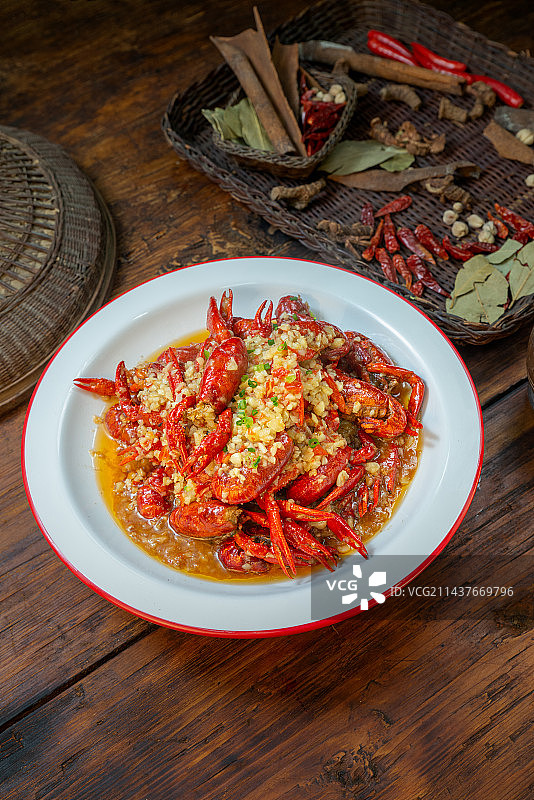 蒜蓉小龙虾图片素材