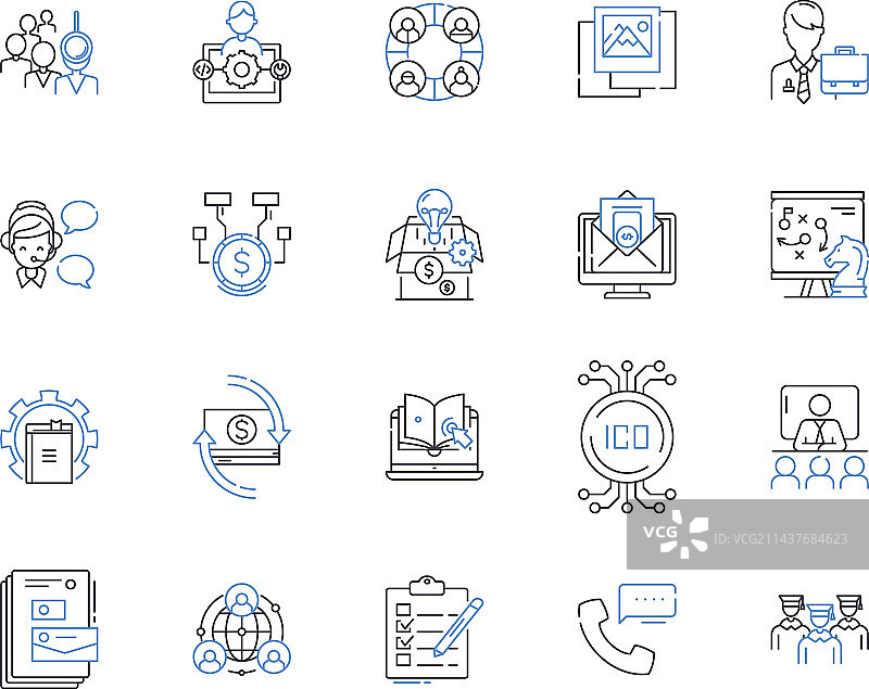 圆桌会议讨论图标图片素材