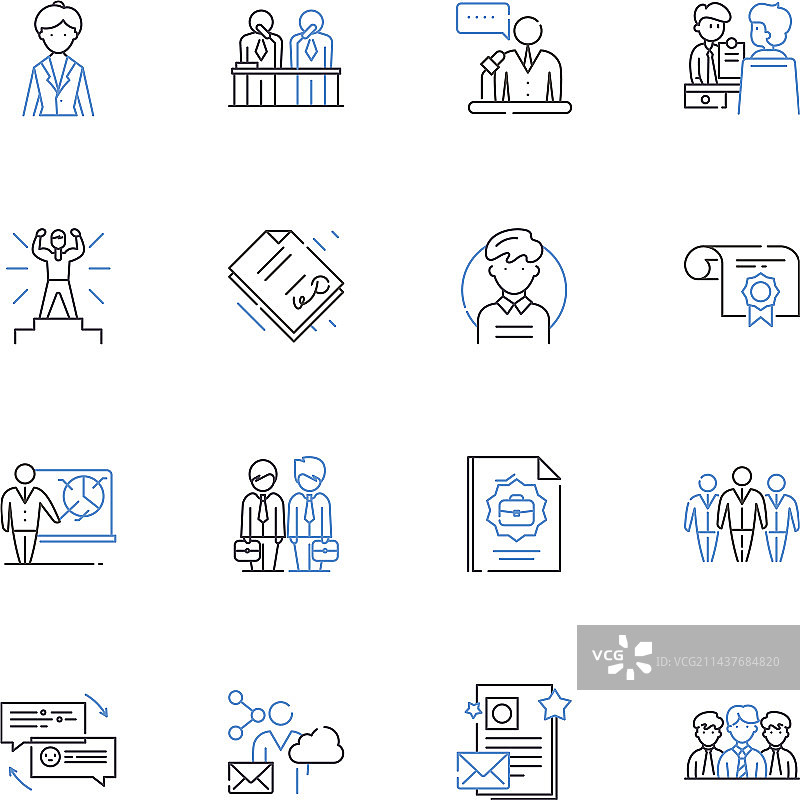 平面设计线性图标排版合集图片素材