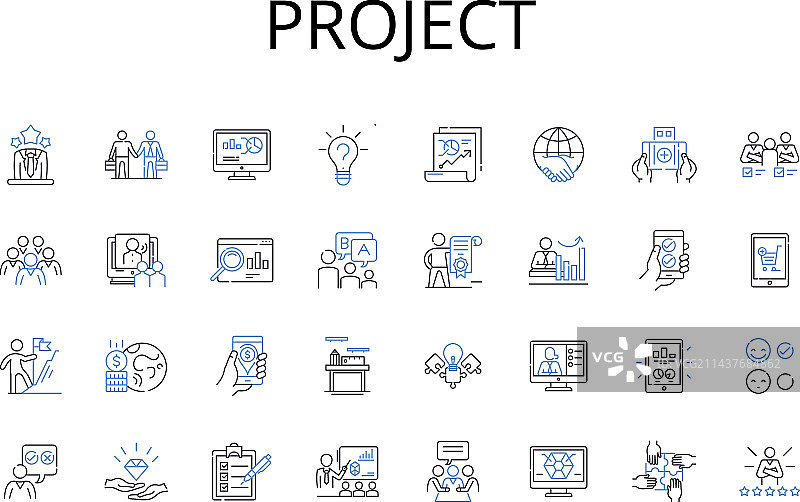 项目线条图标合集图片素材