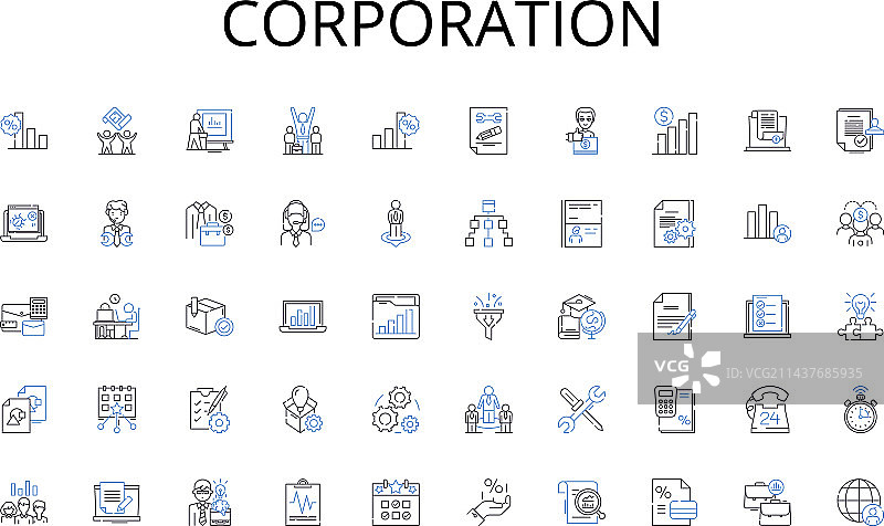 企业系列线性图标：医疗用品图片素材