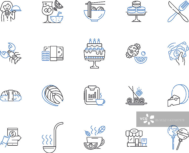 熟食店图标合集：三明治和百吉饼图片素材