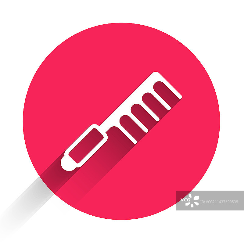 白色发刷图标，长阴影图片素材