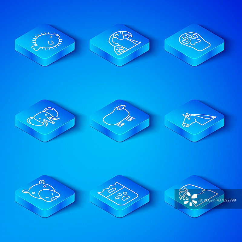 河马绵羊食物袋banner图片素材