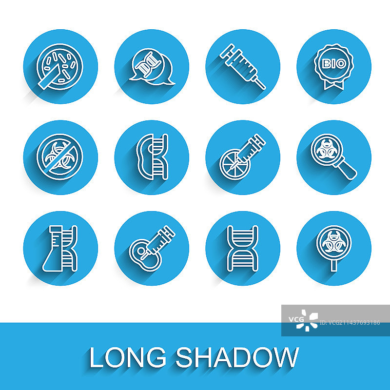 DNA研究与基因搜索图片素材