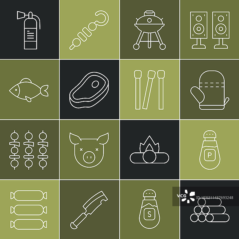 木制原木胡椒烤箱手套烧烤图片素材