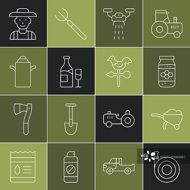 花园软管独轮车泥土罐子图片素材