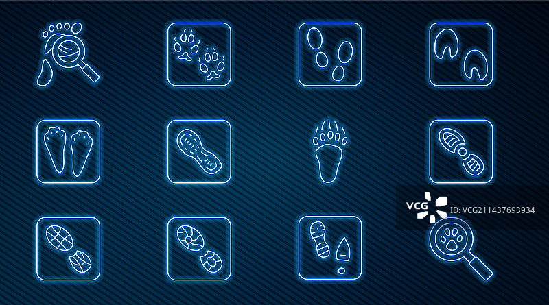 爪子搜索人类脚印鞋子合集图片素材