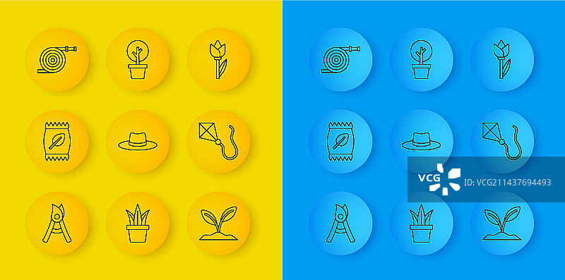 手工园艺剪刀和肥料图片素材