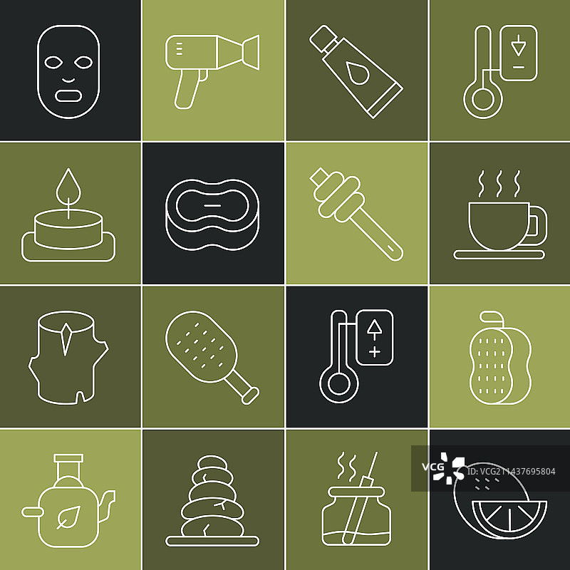 柠檬毛巾茶杯图片素材