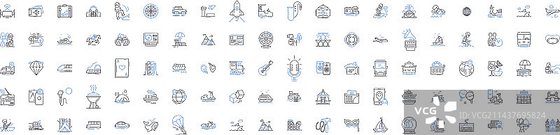 自然旅游线路图标野生动物图片素材