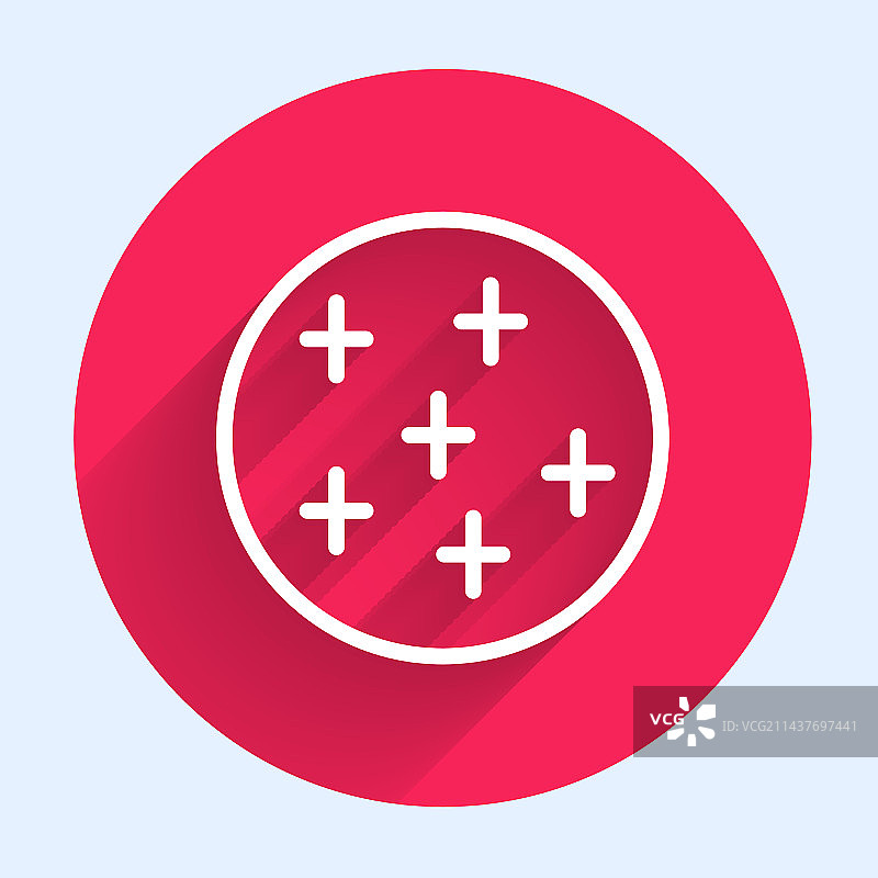 带有阴影的白色线条满月图标图片素材