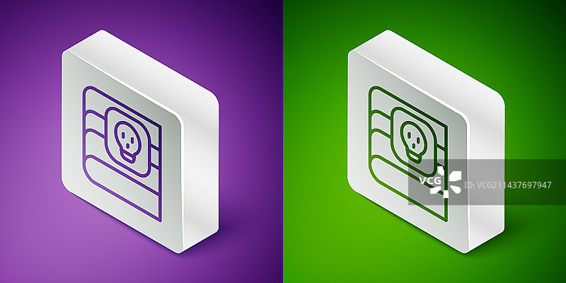 2.5D线条骷髅标志的毒药书籍图片素材