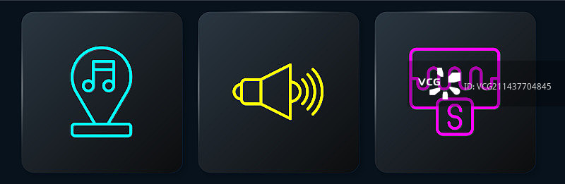 音乐音符音调波形均衡器图片素材