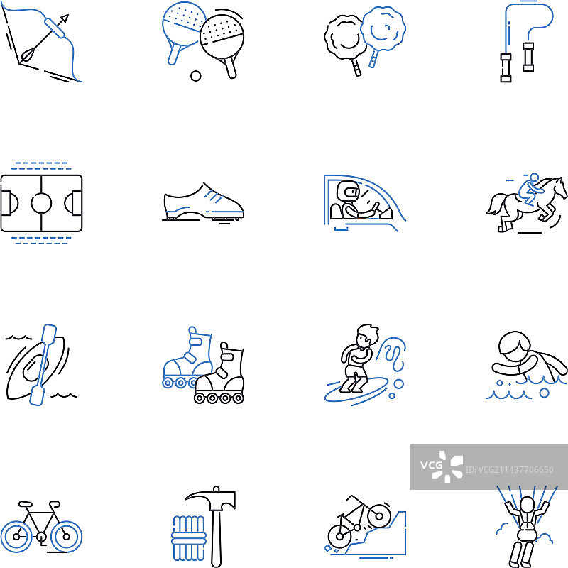 合奏线性图标系列图片素材