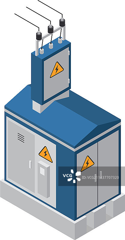 电力变压器图标图片素材