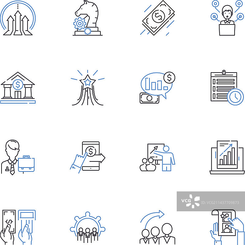 精确义务线图标集合图片素材