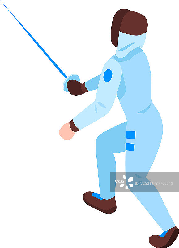 2.5D击剑手图片素材