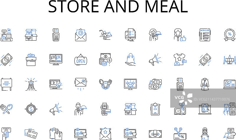 商店和膳食系列图标外交图片素材