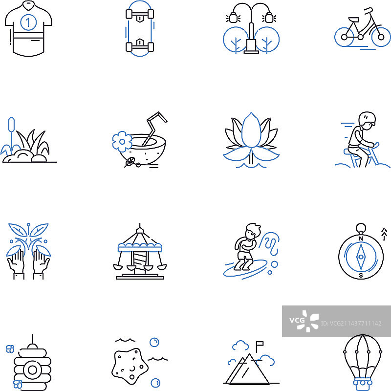 SPA度假系列图标：放松图片素材