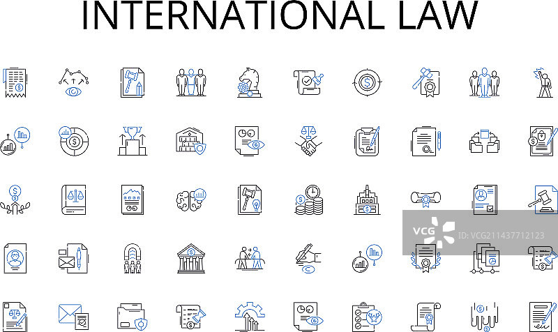 国际法图标合集图片素材