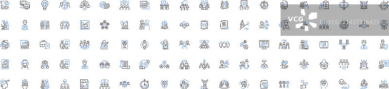 主管线条图标管理合集图片素材