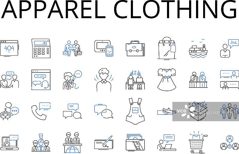 服装系列图标图片素材