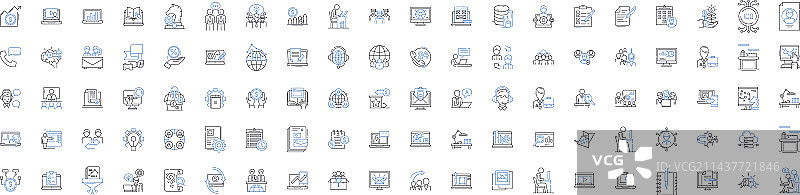 装配线图标集合图片素材