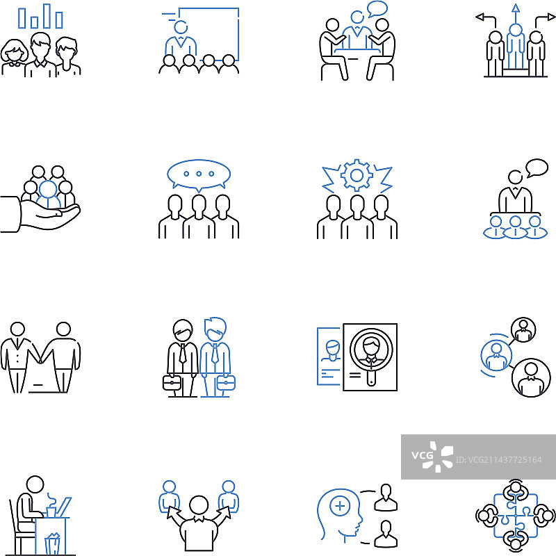 助手系列效率线性图标图片素材