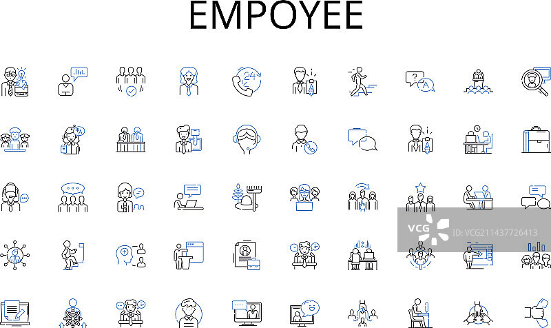 员工系列图标合集策略博客图片素材
