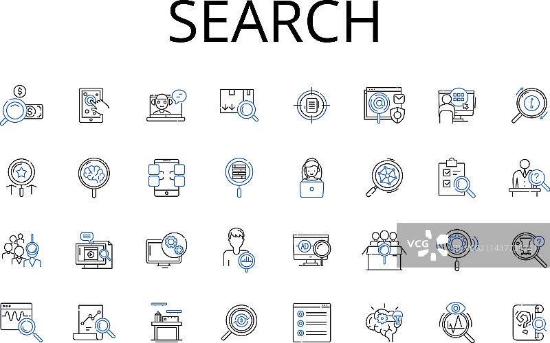 搜索线性图标集合图片素材