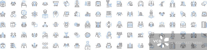 指导和方向线性图标合集图片素材