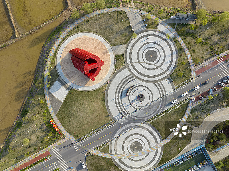 陕西省延安市南泥湾航拍图片图片素材