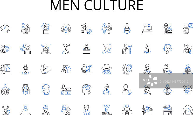 男士文化线性图标合集：计时器图片素材