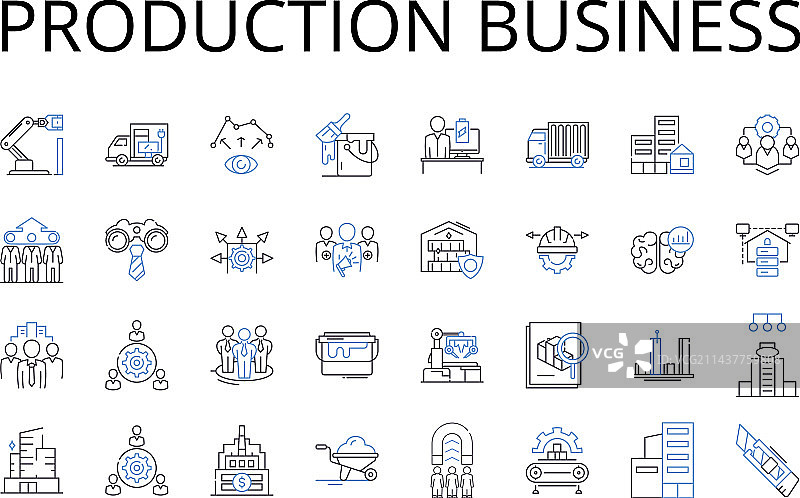 生产业务线图标合集图片素材
