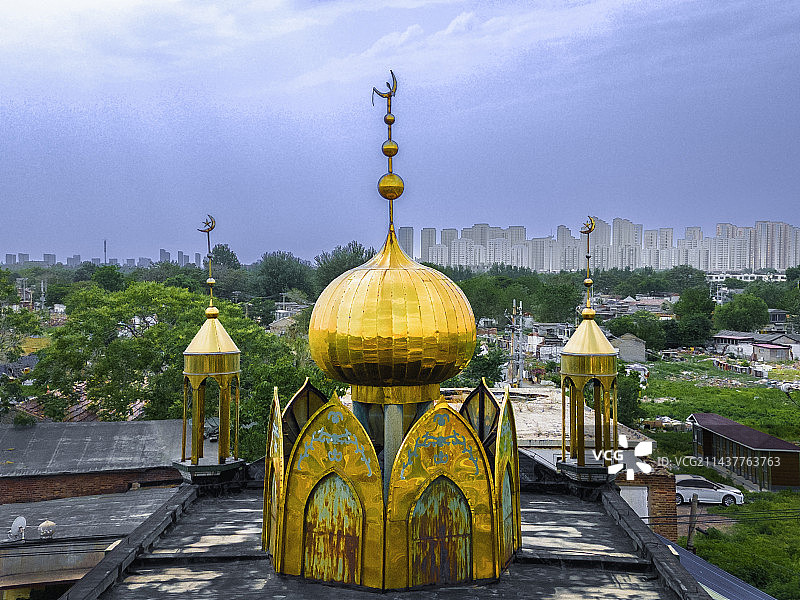 天津北辰区天穆清真南寺图片素材