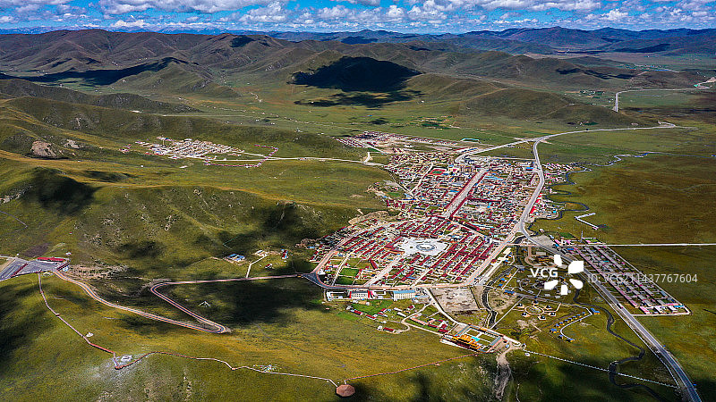 甘肃省甘南藏族自治州玛曲县阿万仓镇图片素材