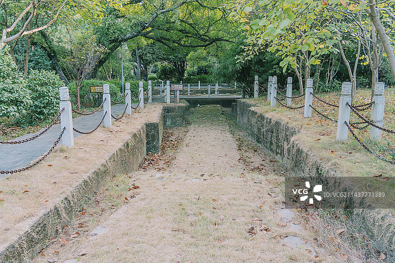 柳州柳侯公园景点，开元寺遗址图片素材