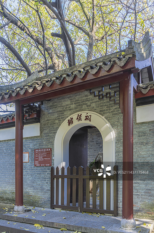 广西柳州柳侯祠北门图片素材