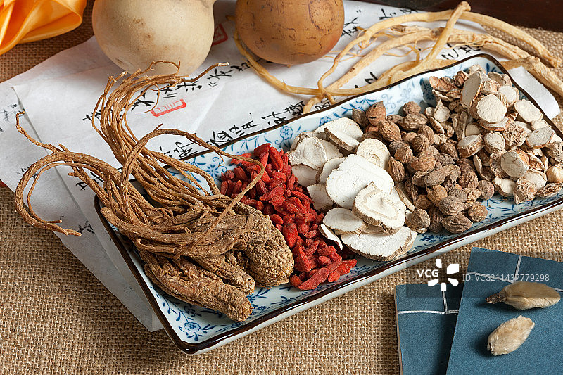 中药材创意拍摄图片素材