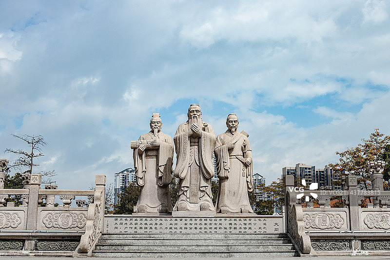 中国广东省揭阳市榕城区学宫文化广场图片素材