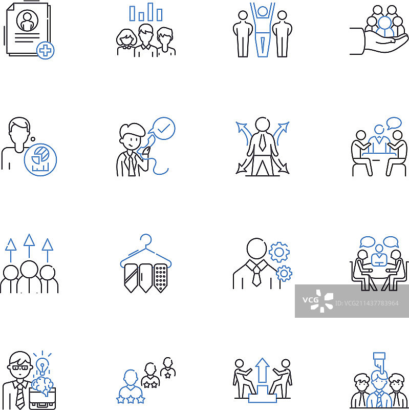 预约排期线条图标合集图片素材