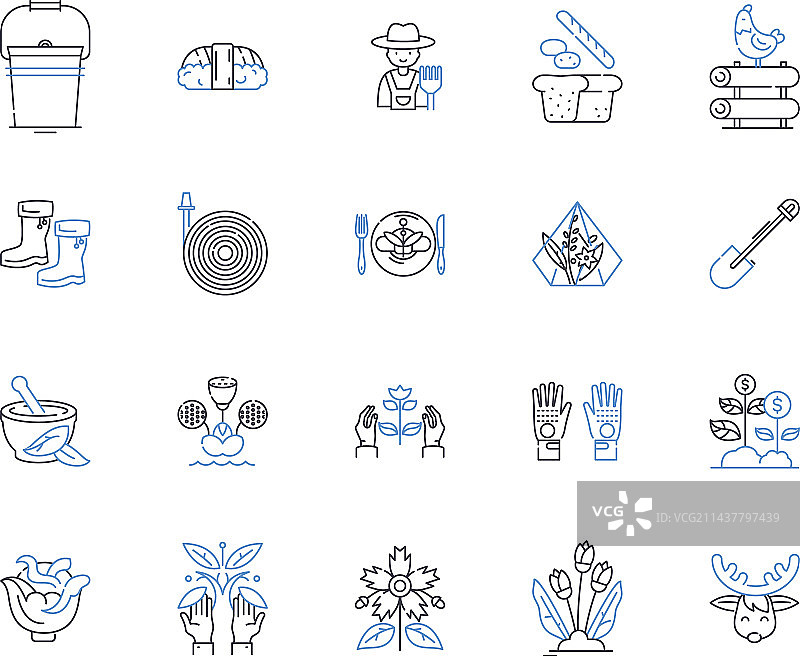 砖厂生产线图标合集图片素材