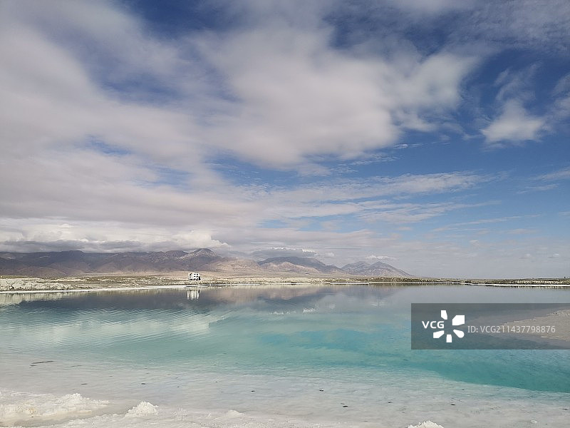 大柴旦翡翠湖图片素材
